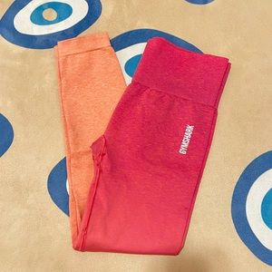 Gymshark Pink/coral ombré leggings